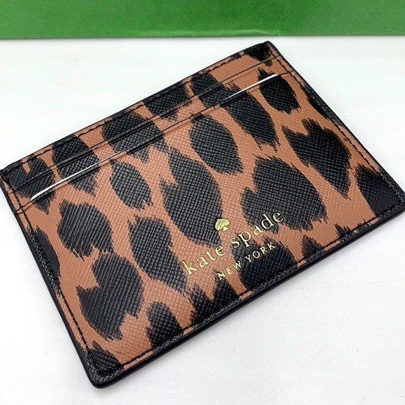 kate spade Handbags - Kate Spade Schuyler Small Slim Card Holder
NWT SPOTTED ANIMAL COLOR